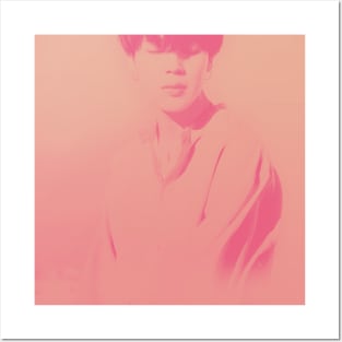 BTS Jimin peach gradient Posters and Art